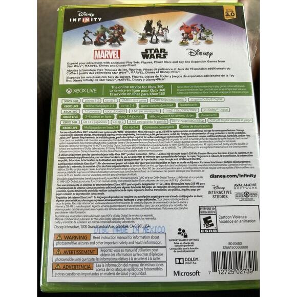 Disney Infinity (3.0 Edition) (Microsoft Xbox 360, 2015) SEALED DISNEY XBOX GAME - Picture 2 of 2